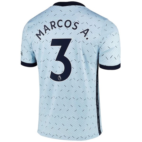 Camiseta Chelsea NO.3 Marcos A. Segunda Equipación 2020-2021 Azul